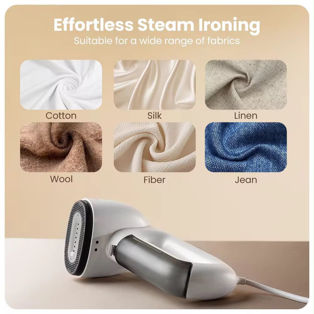 steam iron with a garment suction